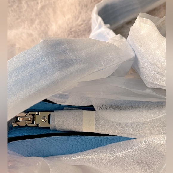 NWT Kate Spade Roulette Medium Messenger Leather Crossbody Bag Tidepool Blue - Picture 6 of 8